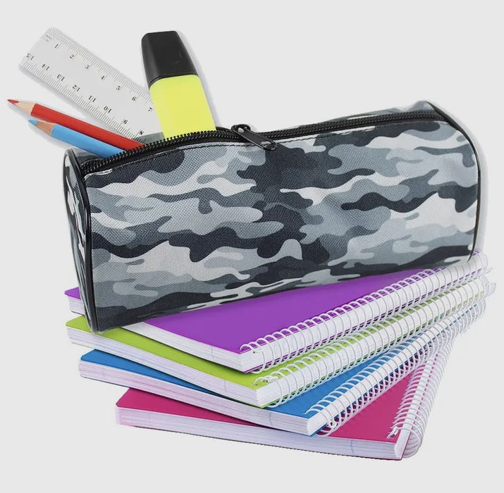 Grey Camoflage Pencil Case Grey Barrell