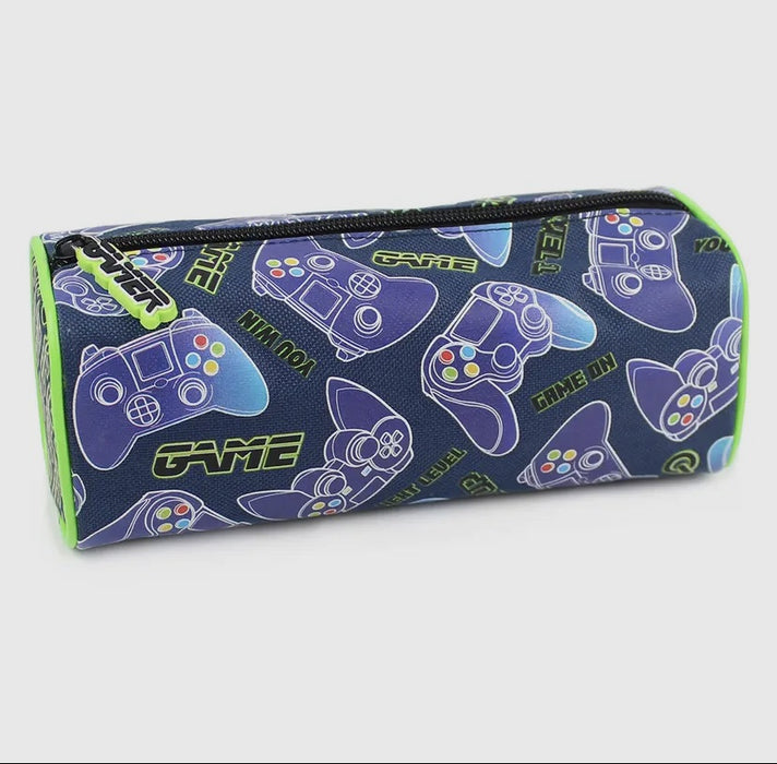 Game over Pencil Case -Green & Blue