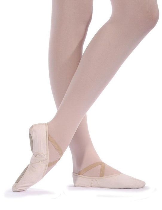 Canvas Split Sole Ballet Shoes Pink - All Sizes