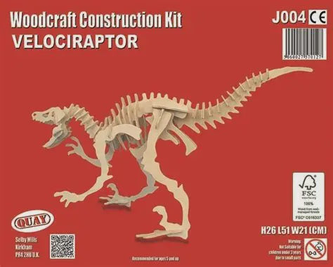 Velociraptor XL B004 Woodcraft Kit Construction Kit