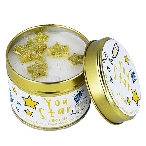 You Star Scent Stories Tin Candle