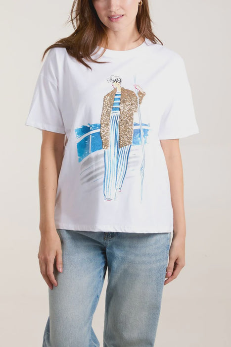 Sequin Cruise Tshirt