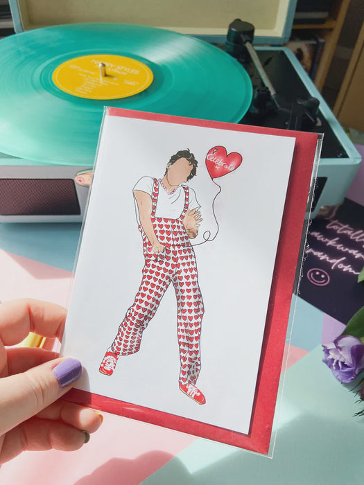 Harry Celebrate Card - Red Hearts