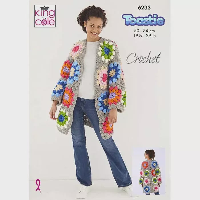 Pattern 6233 Toastie Crochet Cardigan
