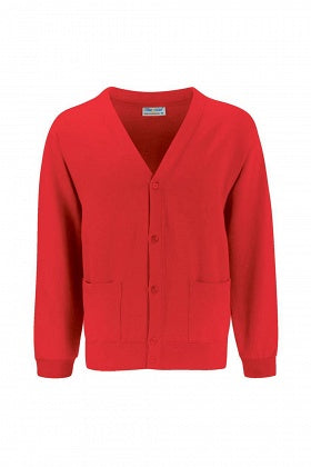 Plain Red Cardigan