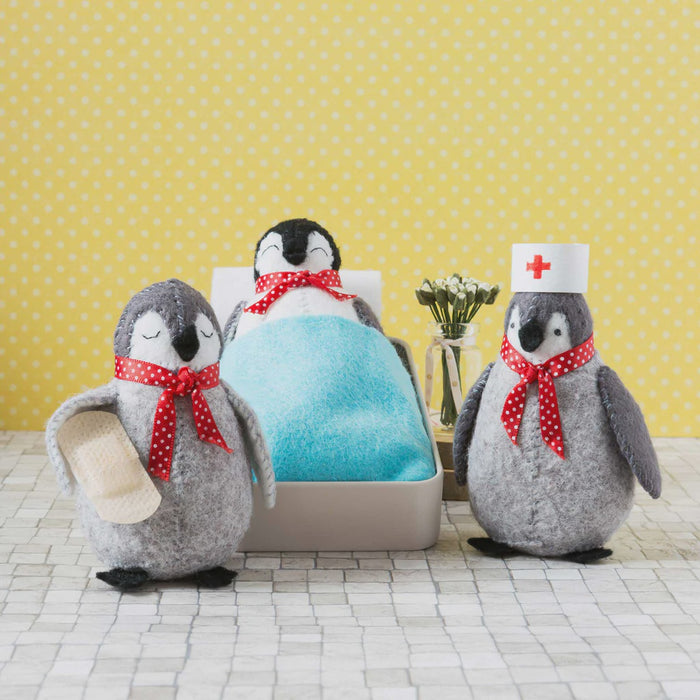 Get well soon Penguins Greeting card