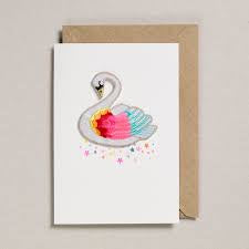Patch Cards Swan
