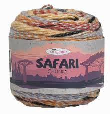 Safari chunky cake yarn 5005 Sunset