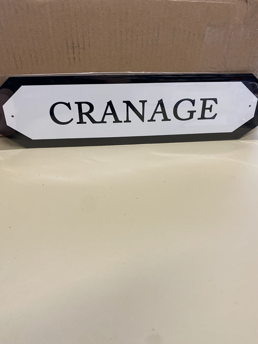 Cranage Sign