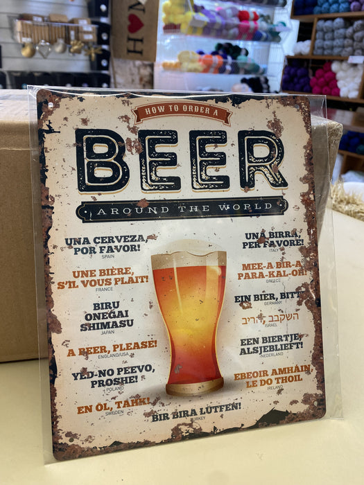 How to order a Beer Sign 8 x 10