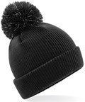Junior Reflective Bobble Beanie Black b406b