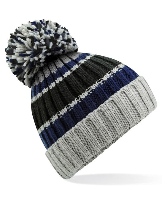 Blue Steel Hygge Striped Beanie