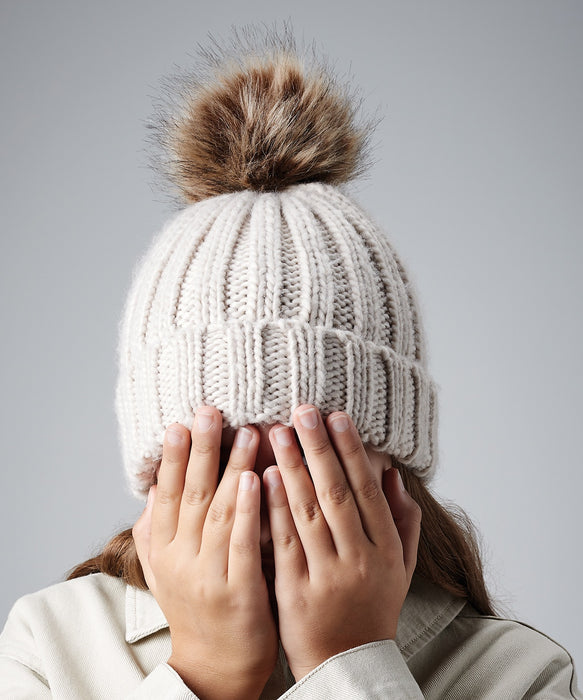 Junior Oatmela Chunky Beanie b412