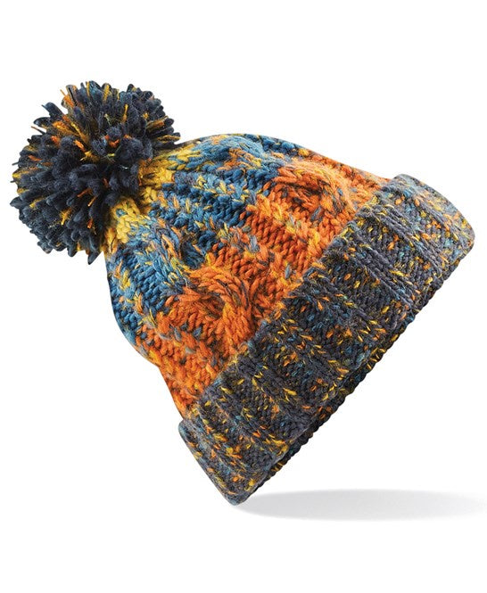 Retro Blues Corkscrew Beanie bc486