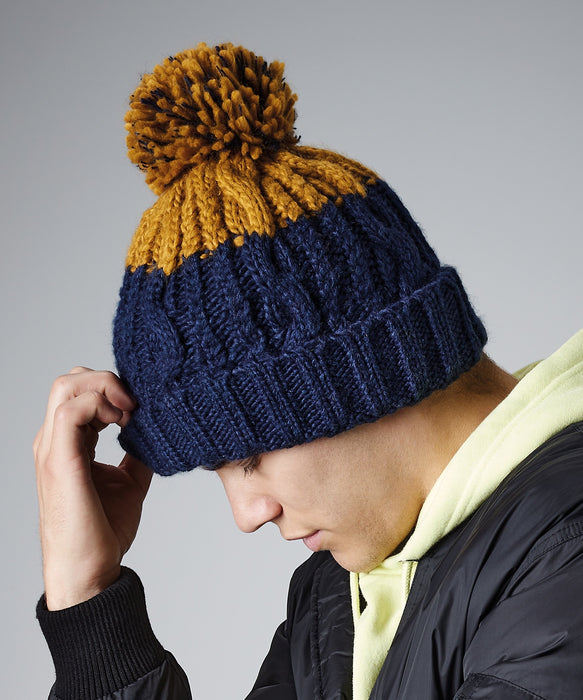 Oxford Navy/Mustard Apres Beanie bc437