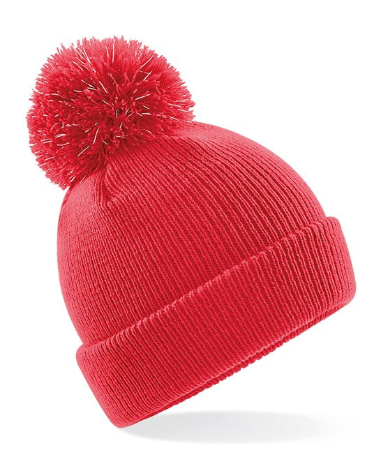 Bright Red Junior Reflective Beanie b406