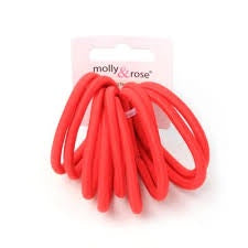 Snag Free Elastics Red 5mm Pack of 10