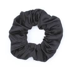 Black Satin Scrunchie