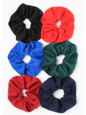 High Shine Velvet School Scrunchie - Assorted colours