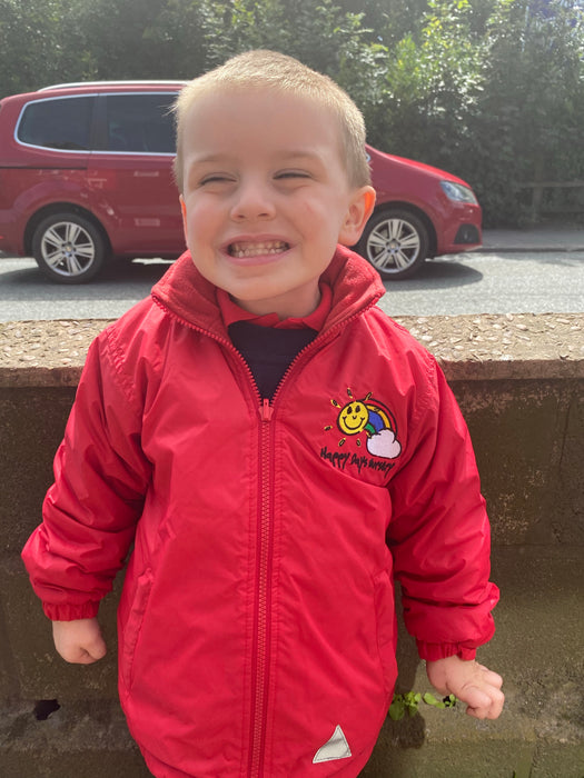 Happy Days Reversible Fleece Coat Red