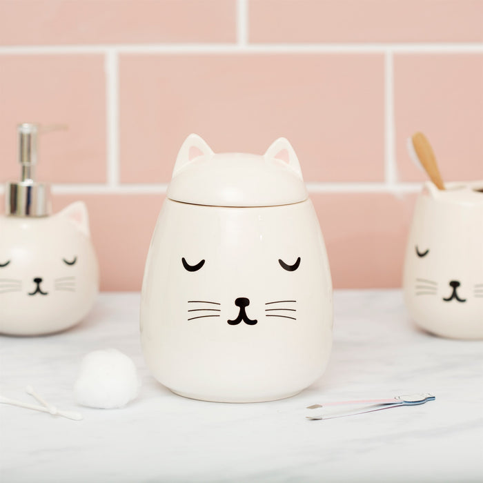Cutie cat storage jar
