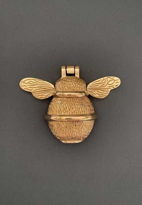 Brass Bumble Bee Door Knocker - Brass Finish