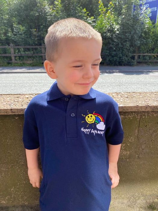 Happy Days Polo Shirt Navy