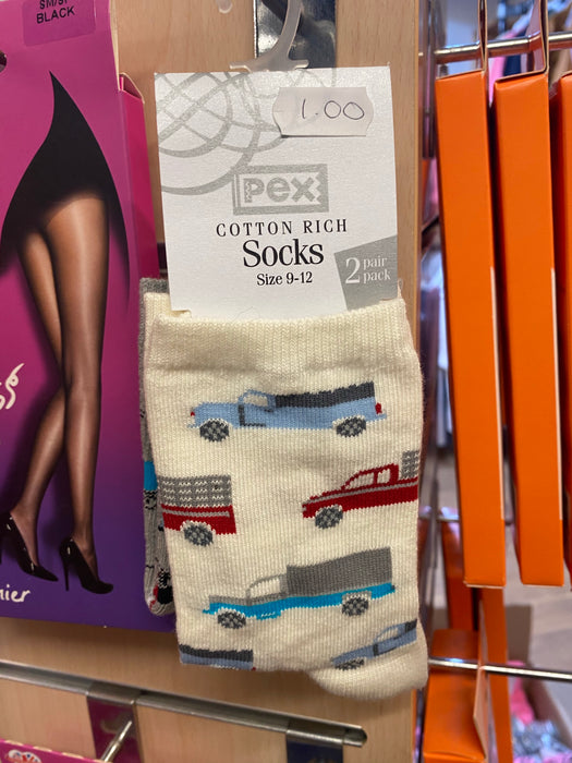 Pex Wheels Socks 2 pair 9-12