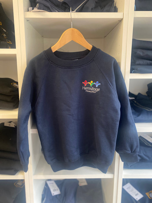Hermitage Navy Sweatshirt Badged