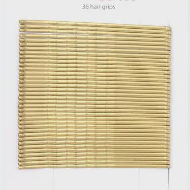 Card of 36 Blonde Kirby Grips. 65mm