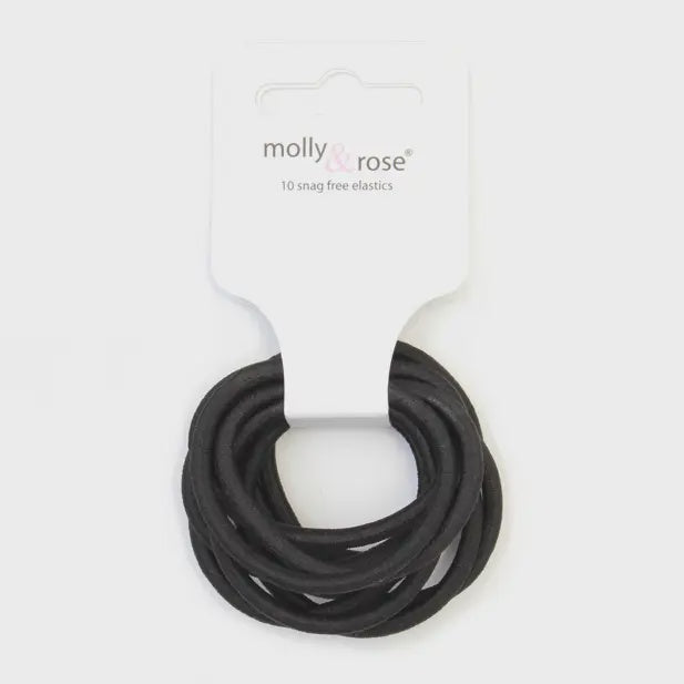 Elastic - Black - Card of 10 - 4mm Thick