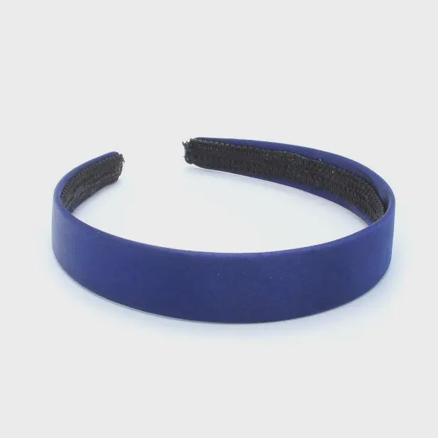 2.5cm Wide Black Satin Aliceband