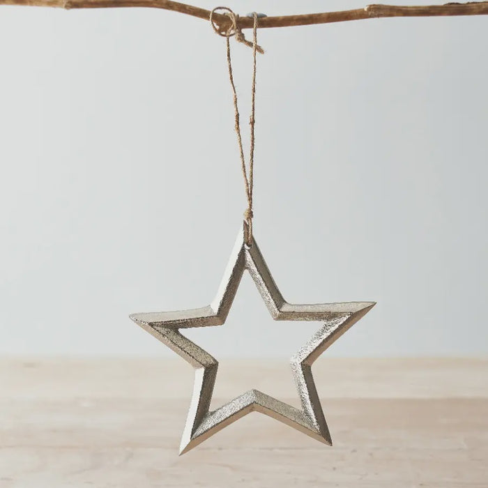 Hanging Metal Star 12cm