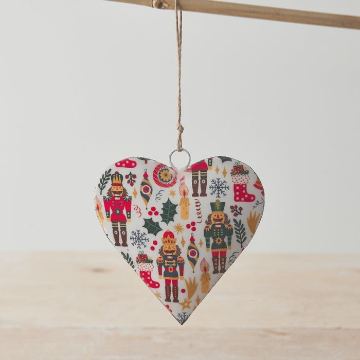 Nutcracker Hanging Heart 10cm