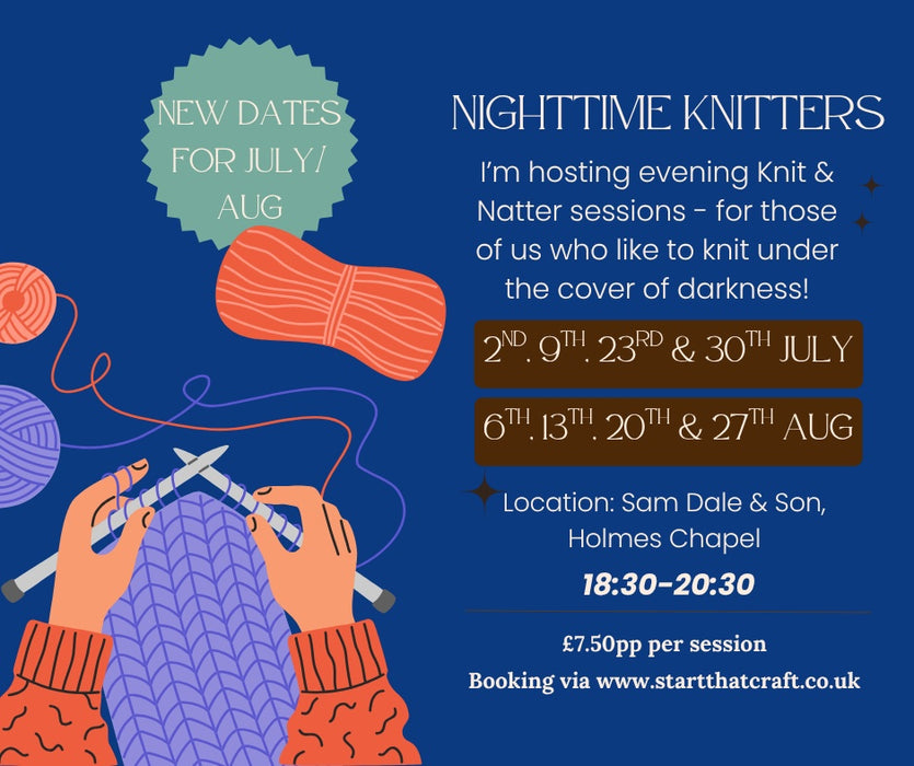 Night time Knitters - Christmas decorations - Thursday 29th October 6:30pm