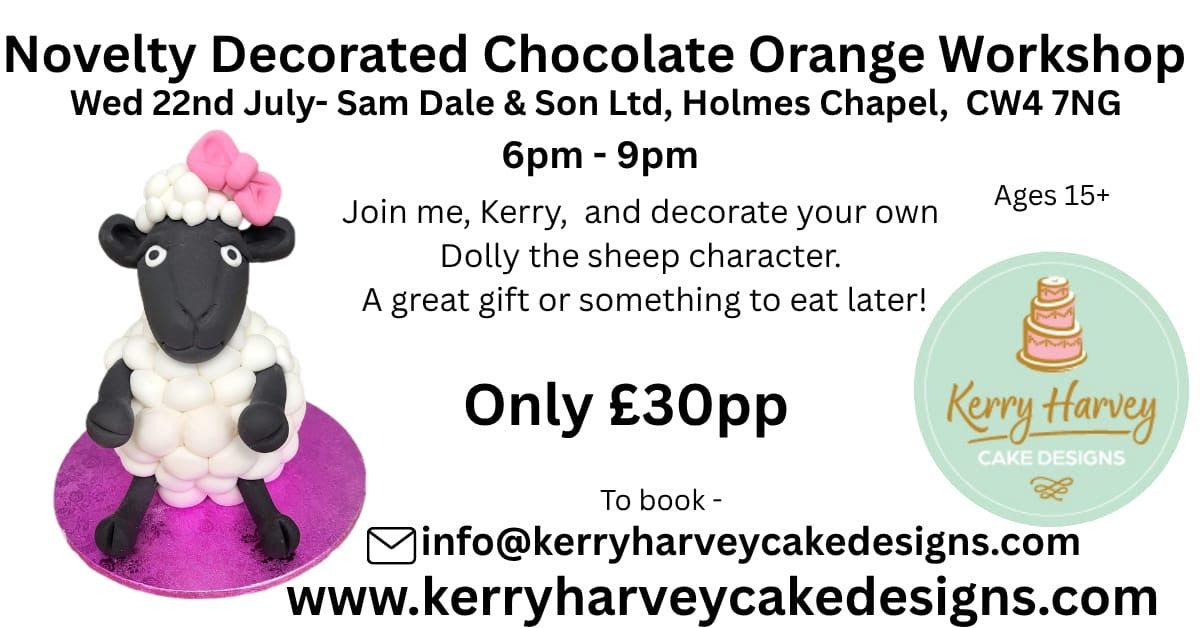 Chocolate Orange Sheep Decorating - Wednesday 22nd July 6pm-9pm