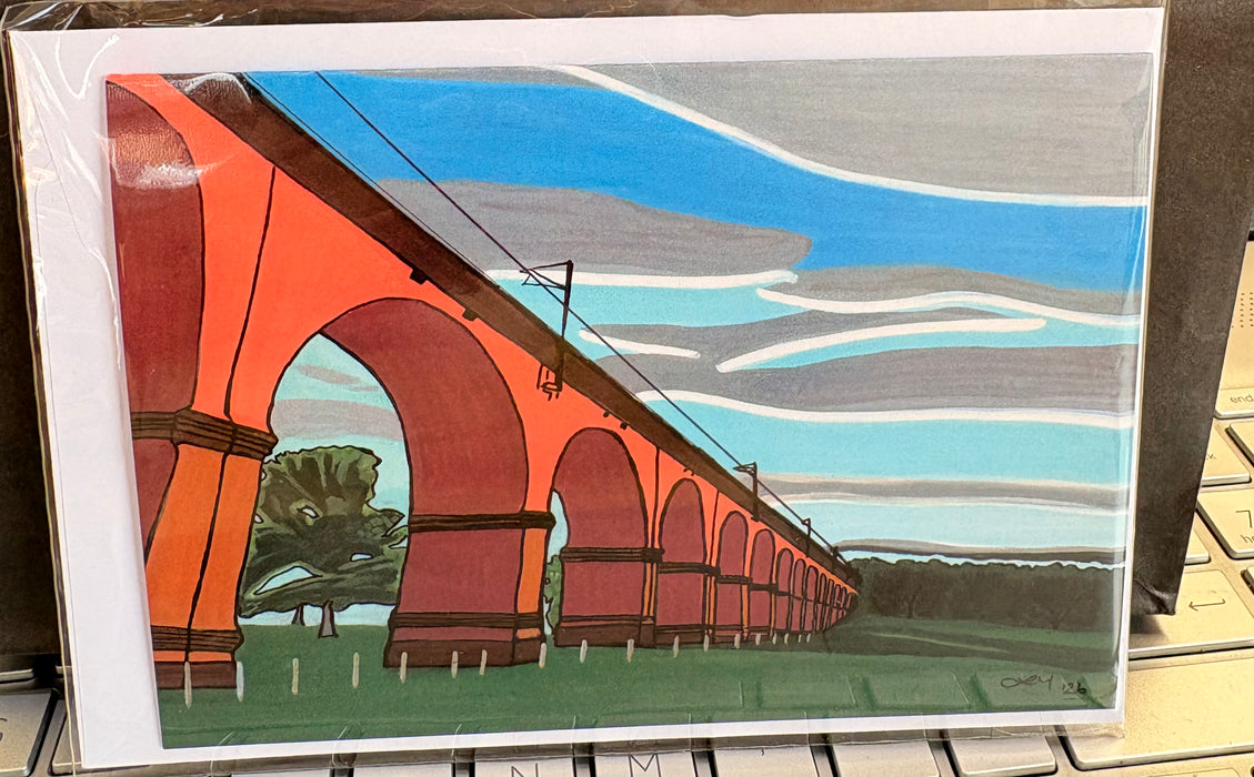 Twemlow Viaduct Card Local Artist Laura Millar