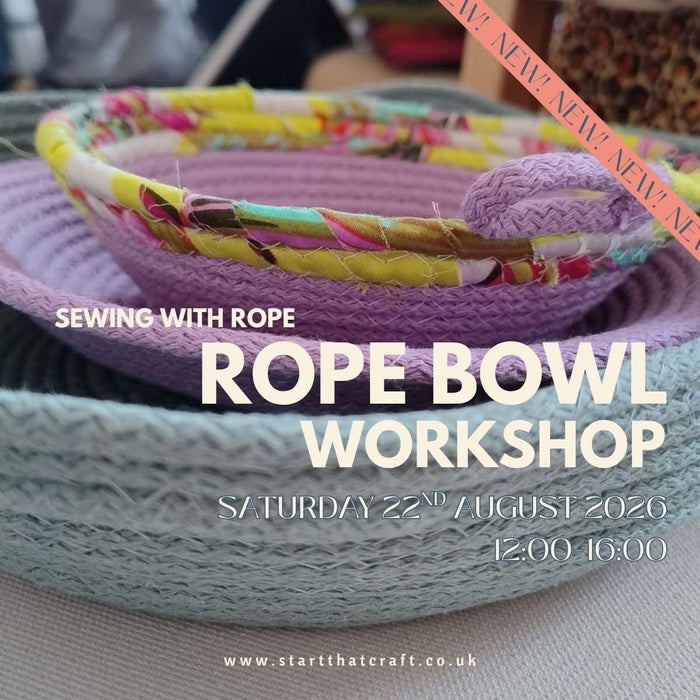 Macrame Rope Bowls - Sewing with rope! - Saturday 22nd August 12pm