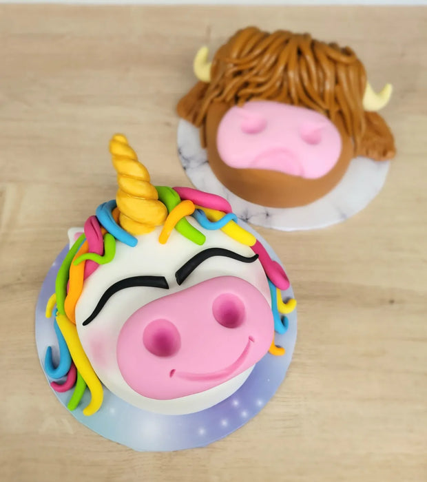 Children's Class 5" Unicorn or Cow Decorating Sponge Cake - Tuesday 28th July 10am-1pm