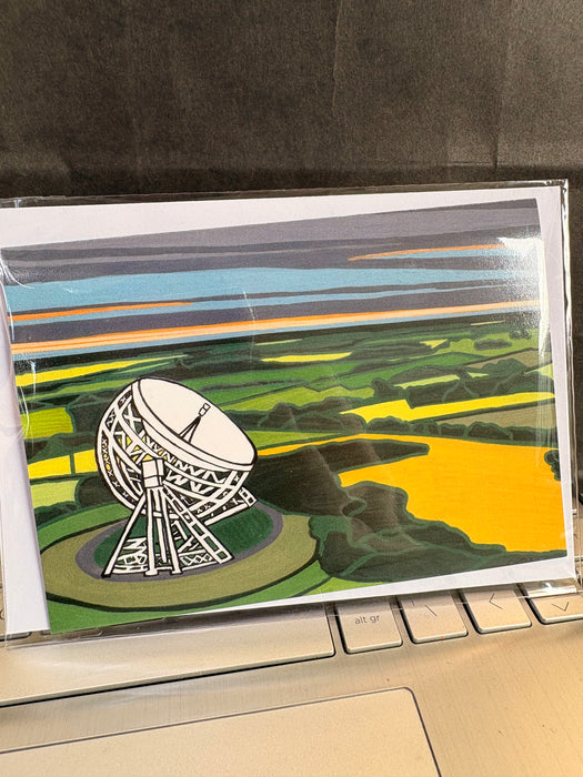 Jodrell Bank Card Local Artist Laura Millar