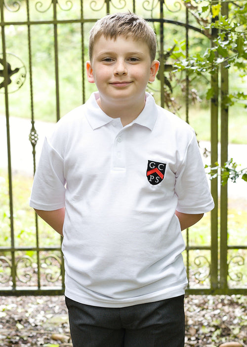 Goostrey Primary Polo Shirt - White