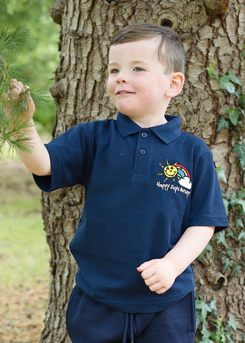 Happy Days Polo Shirt Navy
