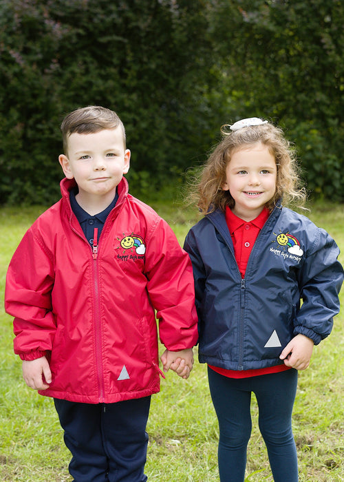 Happy Days Reversible Fleece Coat Red