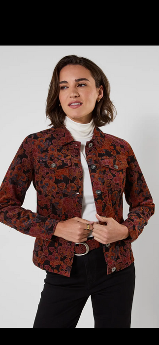Autumn Days Floral Cord Jacket