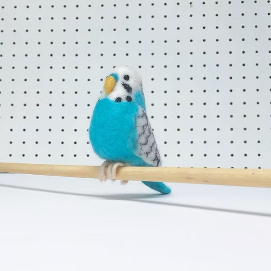 Budgie Felting Kit - Blue