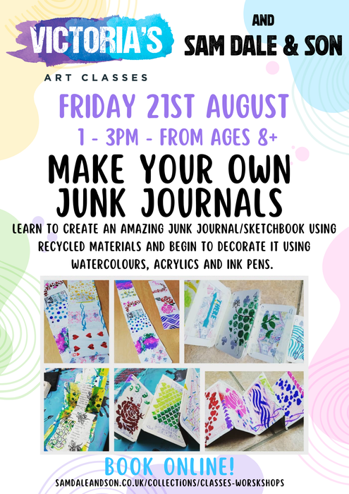 Make your own junk journal! Friday 21st August 1-3pm
