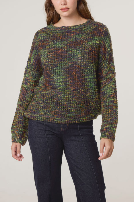 Colour Blend Crew Neck Jumper