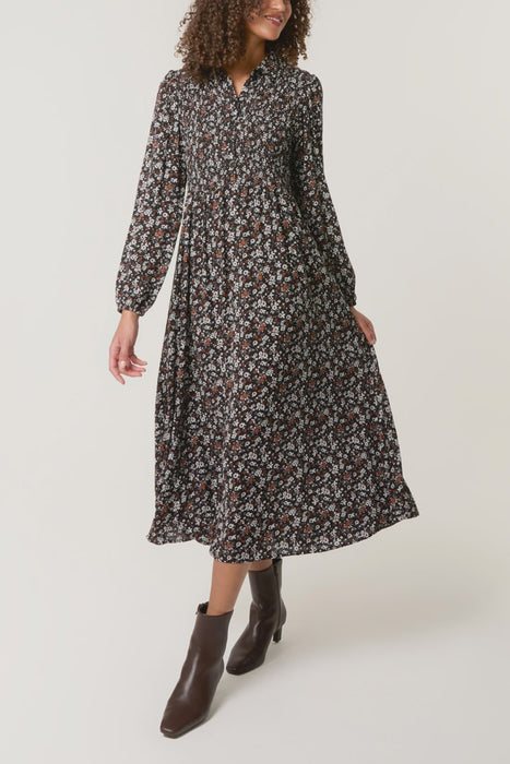 Ditsy Autumn Print Dress