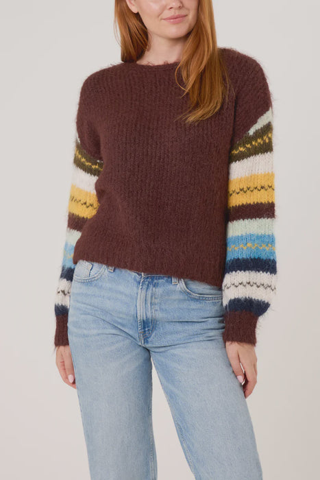 Striped Sleeve Knit Jumper