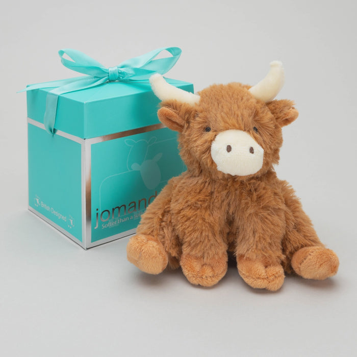 Mini Horny Highland Cow Plush Baby Soft Toy - 11cm